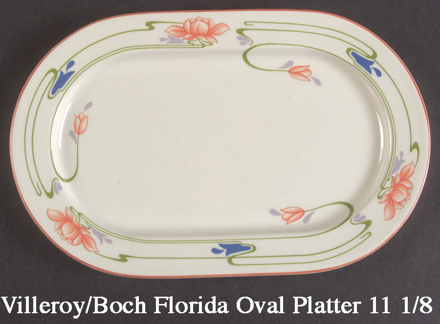 Florida 11" Oval Serving Platter by Villeroy & Boch-1