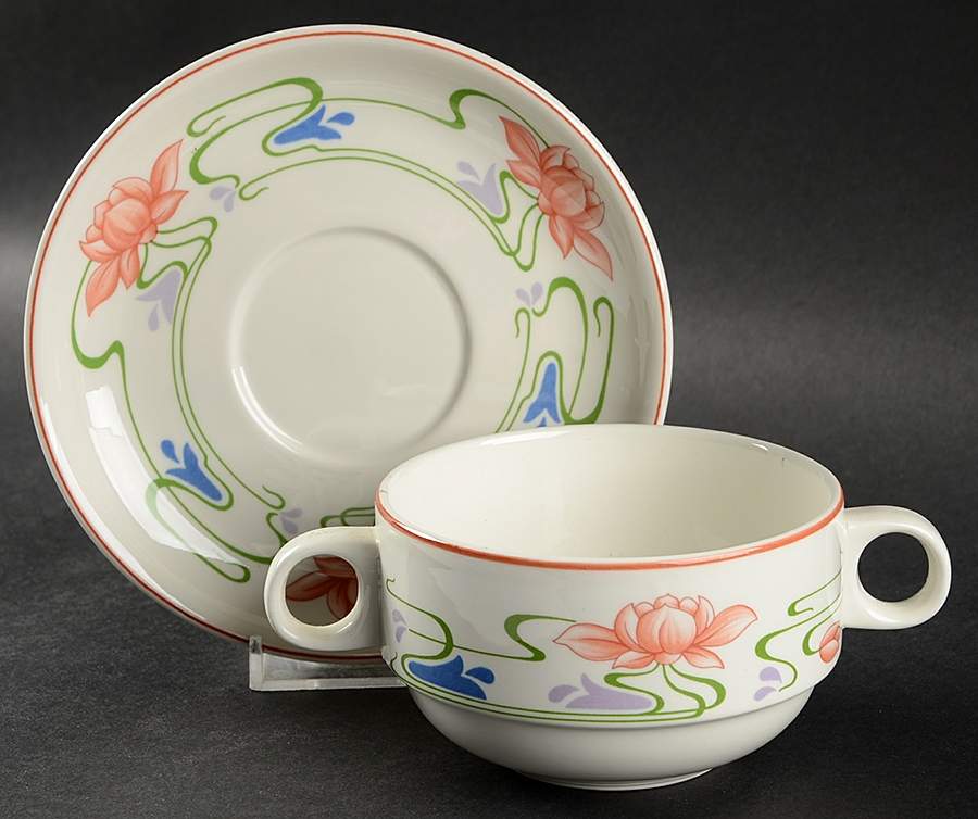 Florida Flat Cream Soup Bowl & Saucer Set by Villeroy & Boch-1