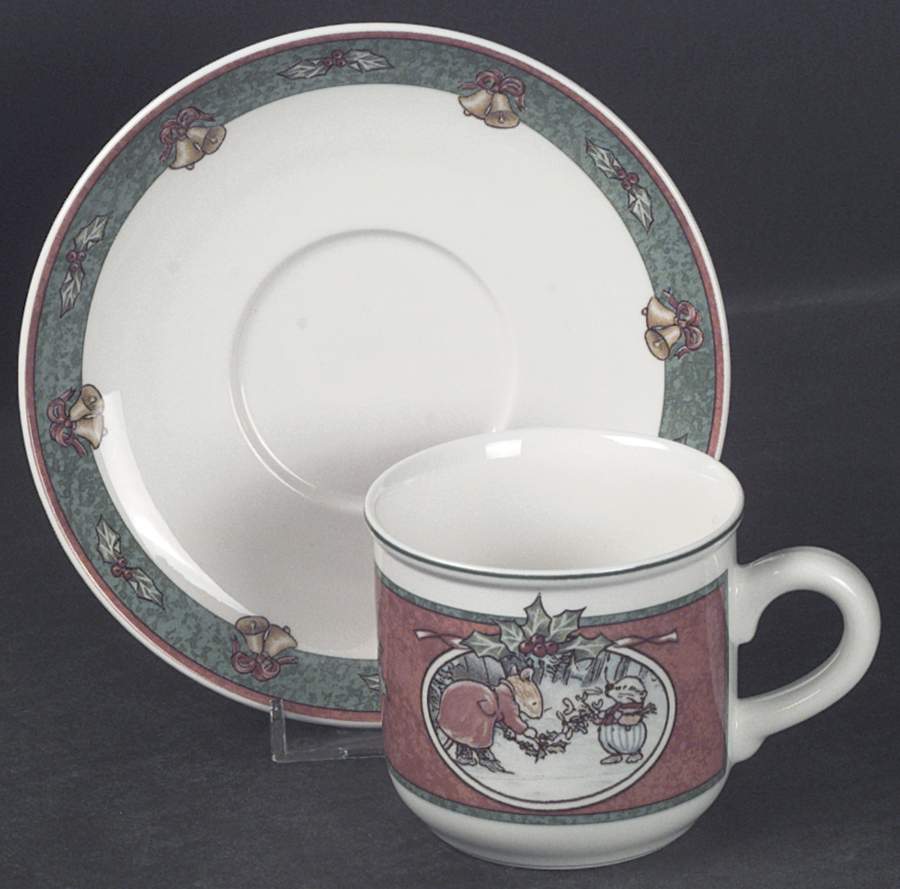 Foxwood Christmas Flat Cup & Saucer Set by Villeroy & Boch-1