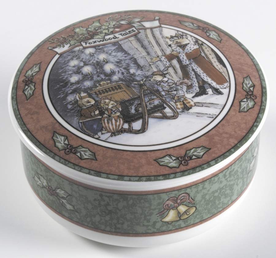 Foxwood Christmas 3" Candy Box & Lid by Villeroy & Boch-1