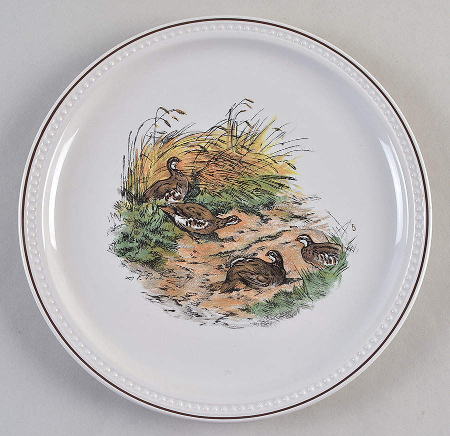 Fontainebleau (No Border, Brown Trim) Luncheon Plate by Villeroy & Boch-1