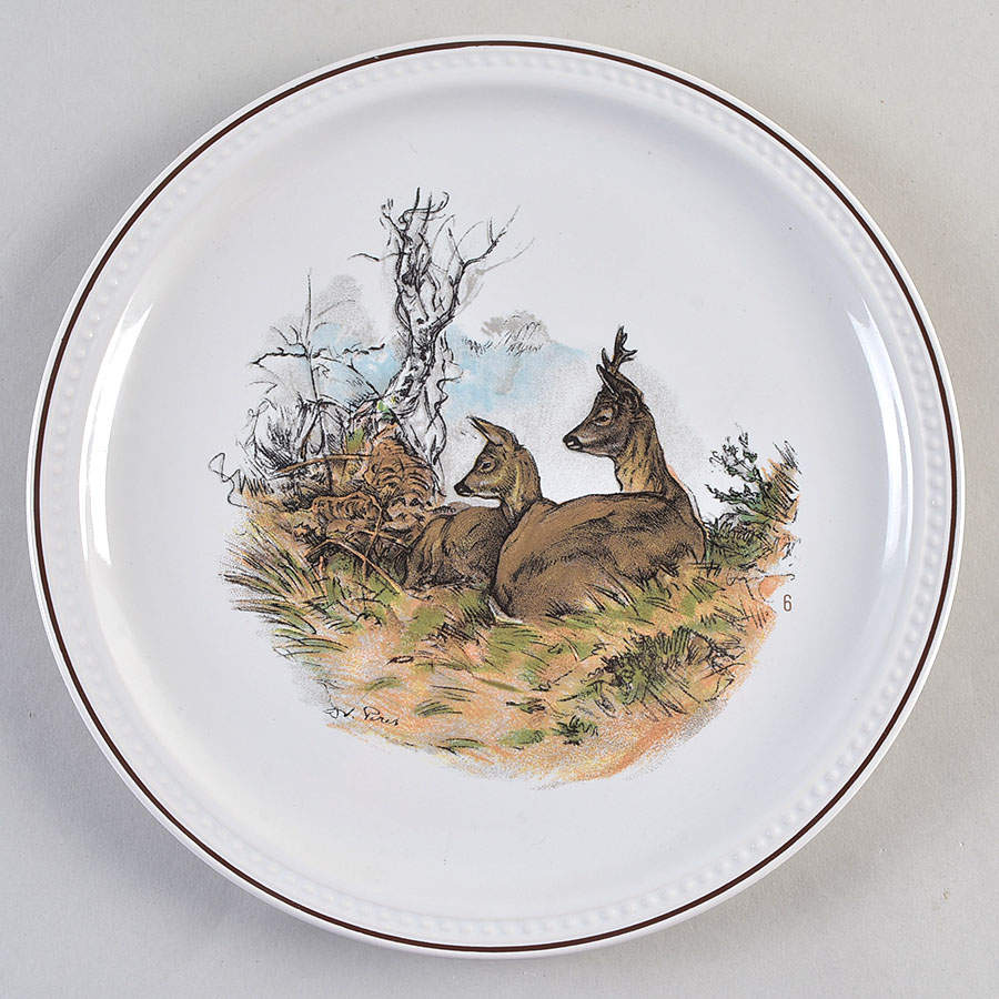 Fontainebleau (No Border, Brown Trim) Luncheon Plate by Villeroy & Boch-1