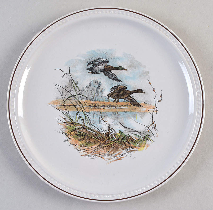 Fontainebleau (No Border, Brown Trim) Luncheon Plate by Villeroy & Boch-1