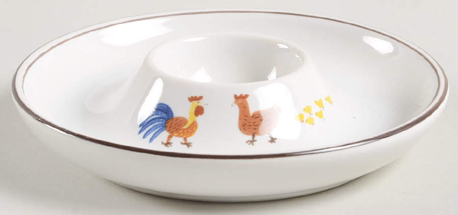 Fontainebleau (No Border, Brown Trim) Single Egg Cup by Villeroy & Boch-1