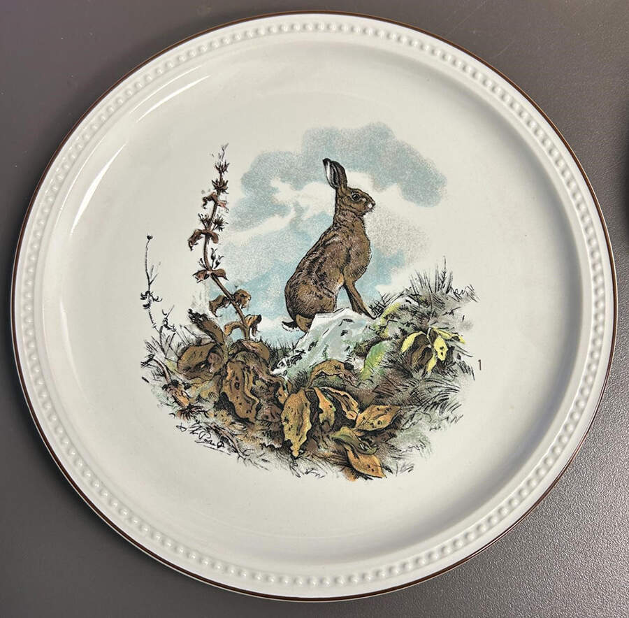 Fontainebleau (No Border, Brown Trim) Luncheon Plate by Villeroy & Boch-1