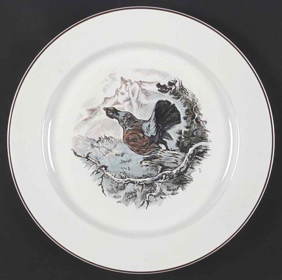 Fontainebleau (No Border, Brown Trim) Dinner Plate by Villeroy & Boch-1