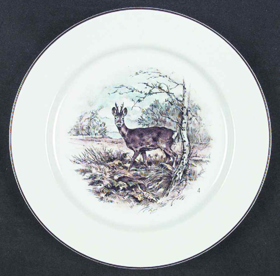 Fontainebleau (No Border, Brown Trim) Salad Plate by Villeroy & Boch-1