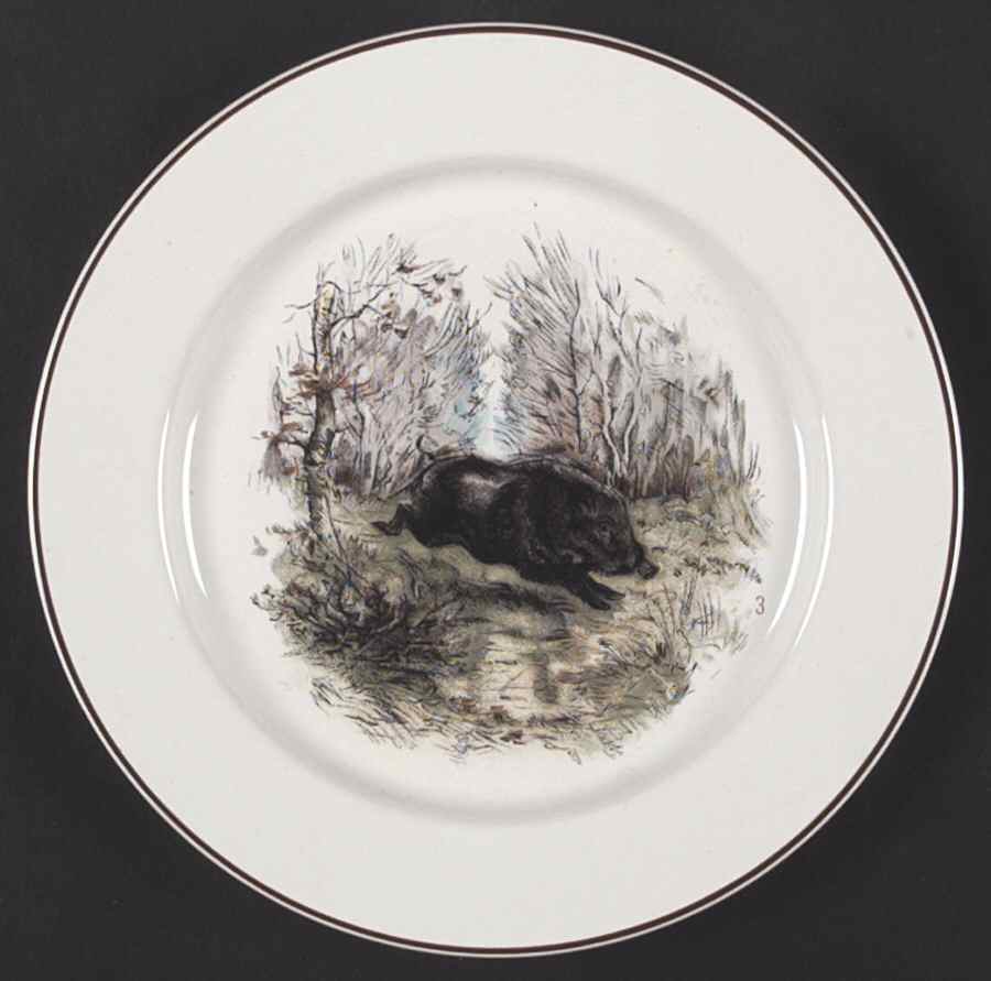 Fontainebleau (No Border, Brown Trim) Salad Plate by Villeroy & Boch-1