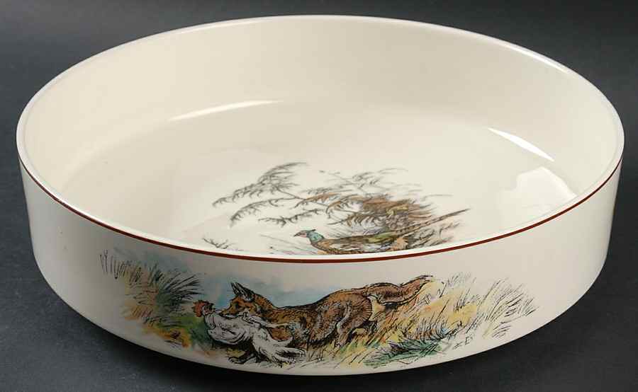 Fontainebleau (No Border, Brown Trim) Round Shallow Bowl by Villeroy & Boch-1