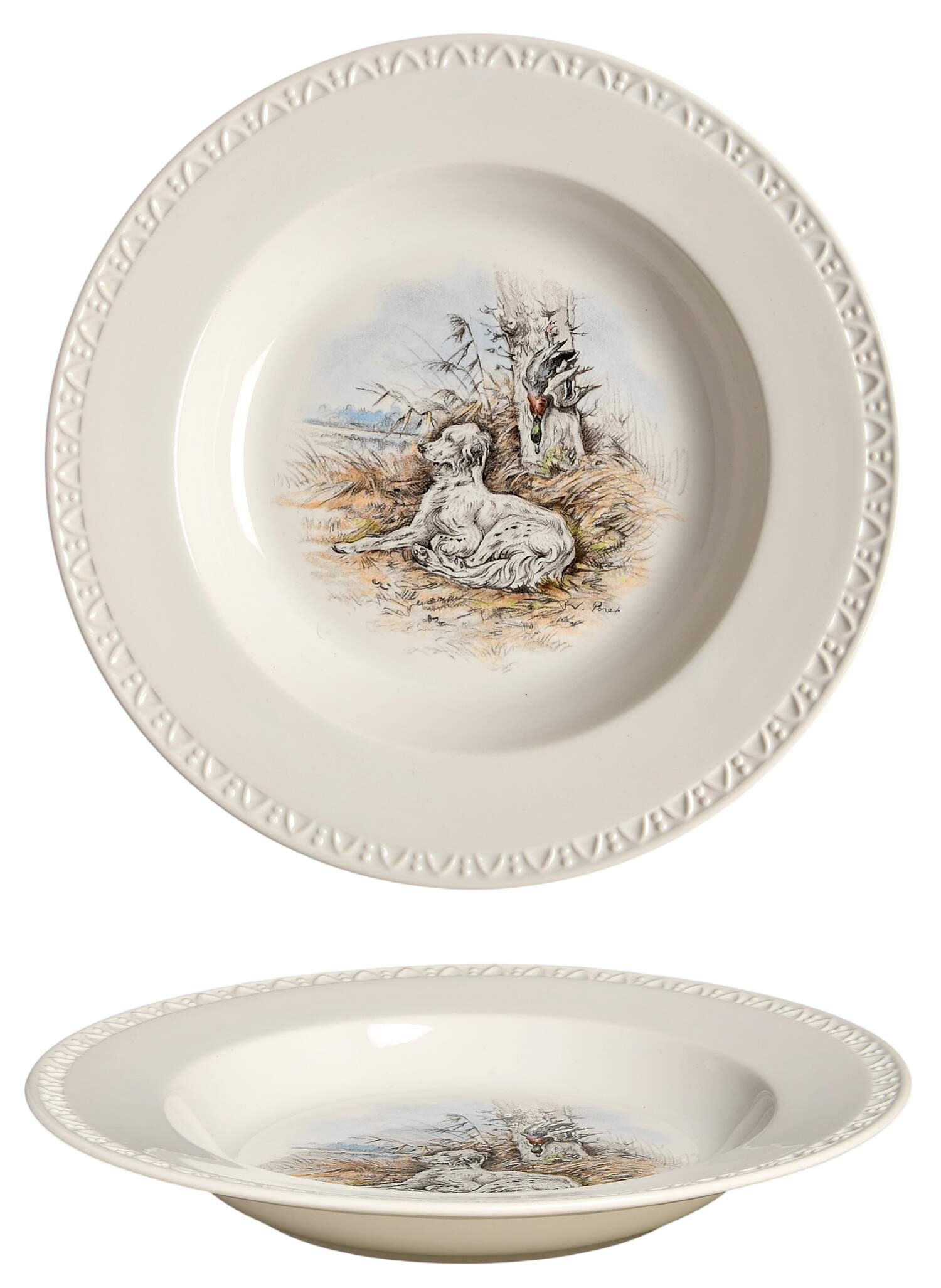 Fontainebleau (Raised Dots, No Trim) Large Rim Soup Bowl by Villeroy & Boch-1