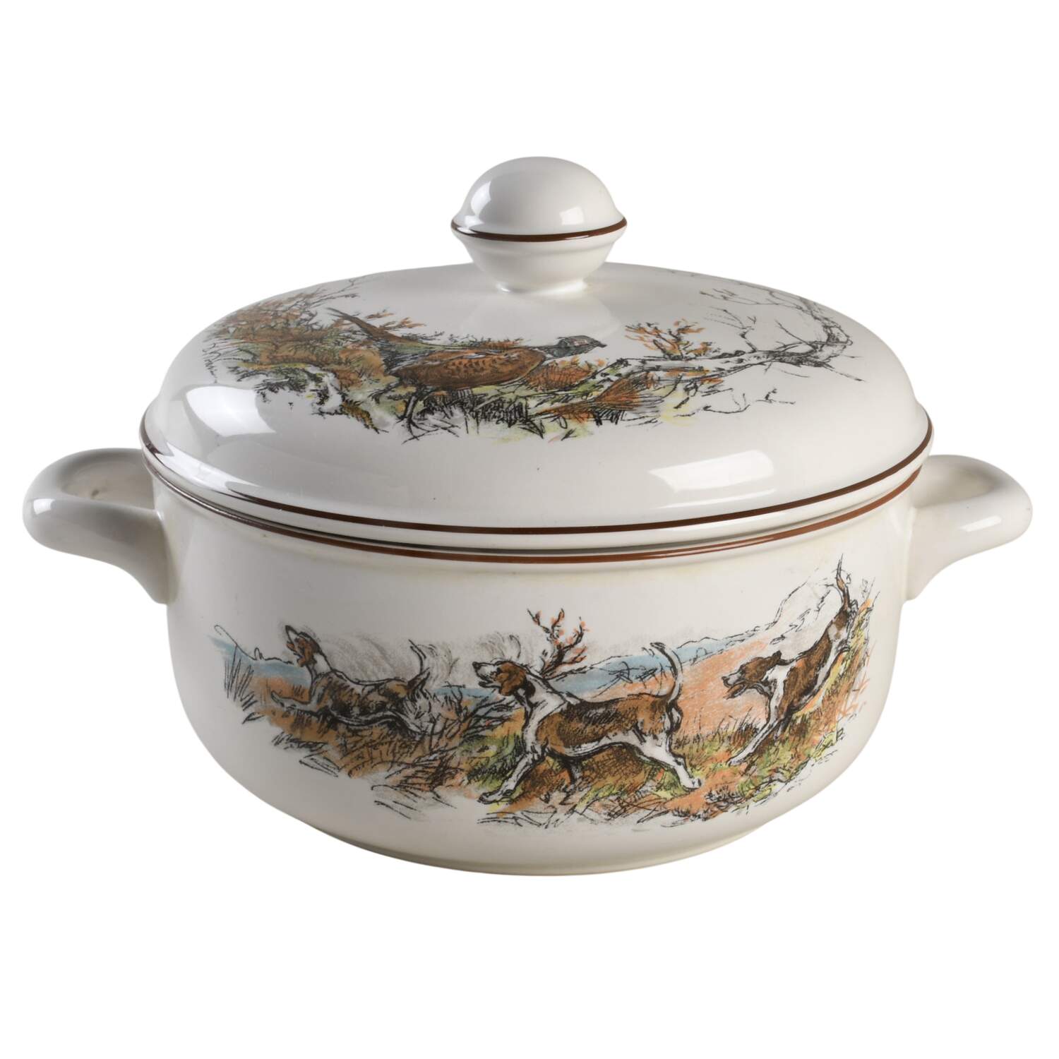 Fontainebleau (Raised Dots, No Trim) 2 Qt Round Covered Casserole by Villeroy & Boch-1
