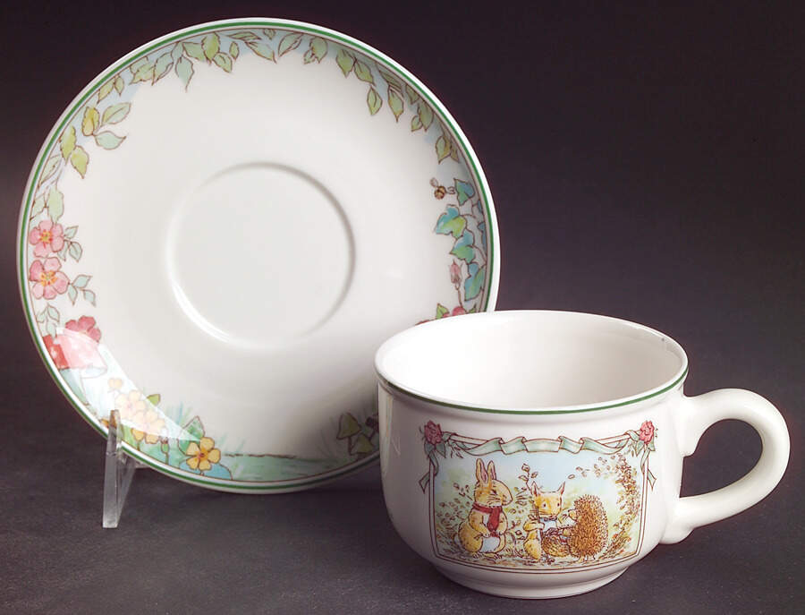 Foxwood Tales Flat Cup & Saucer Set by Villeroy & Boch-1