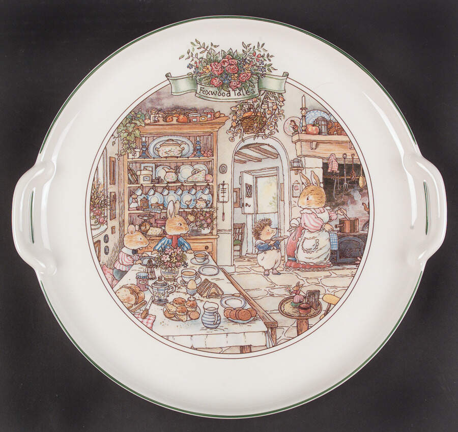 Foxwood Tales Handled Cake Plate by Villeroy & Boch-1