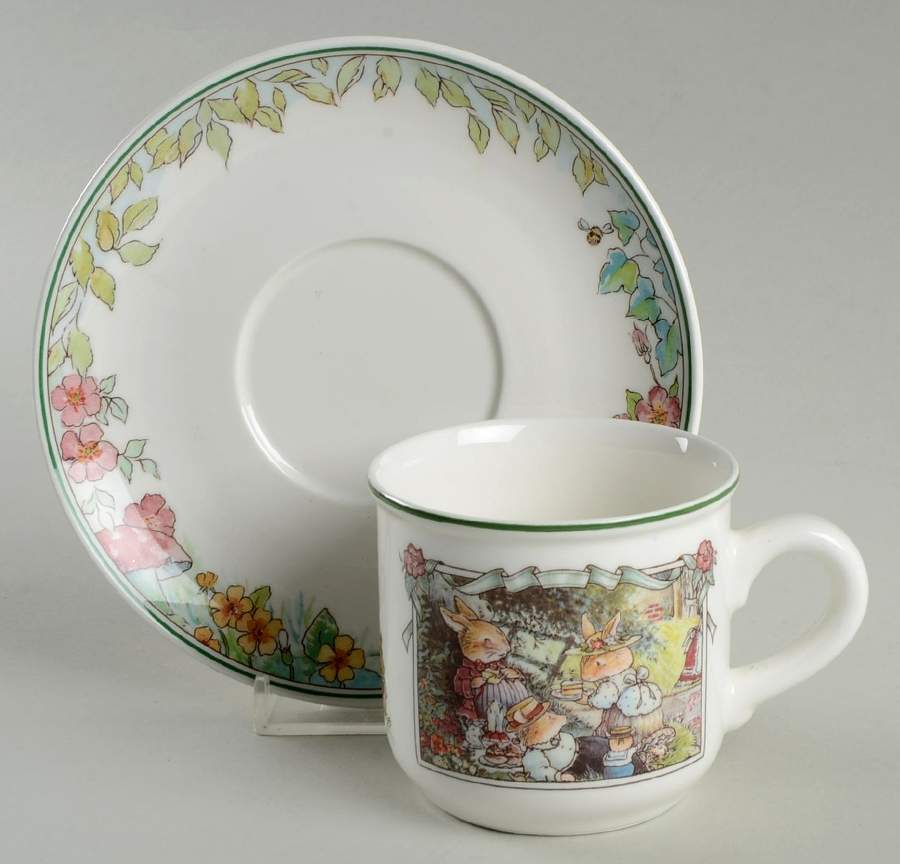 Foxwood Tales Flat Cup & Saucer Set by Villeroy & Boch-1