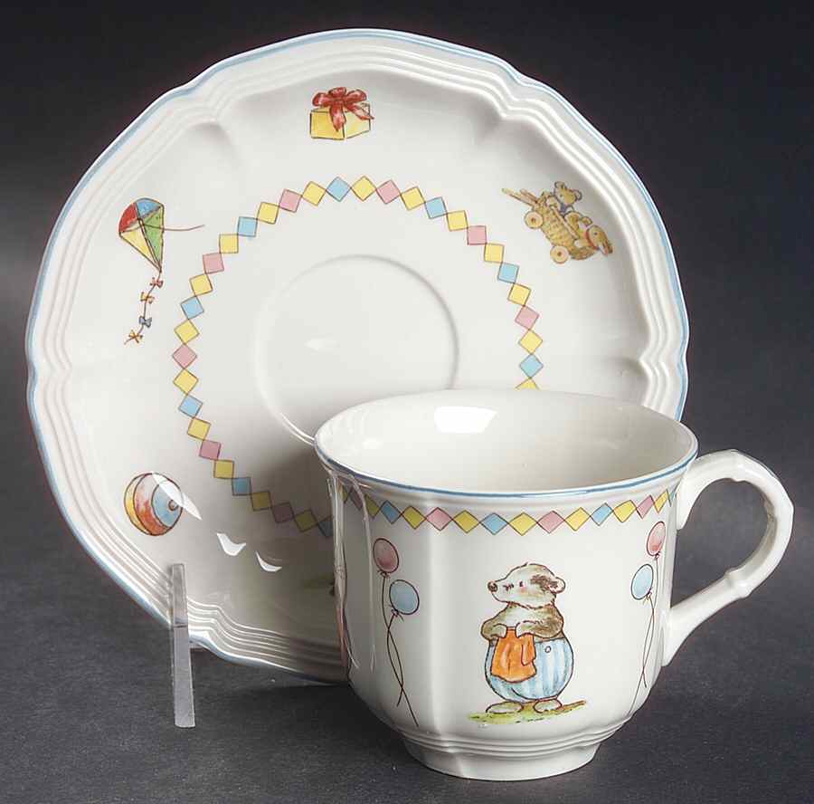 Foxwood Tales Flat Cup & Saucer Set by Villeroy & Boch-1