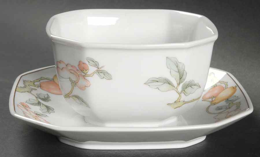Fruit Garden Gravy Boat with Attached Underplate by Villeroy & Boch-1