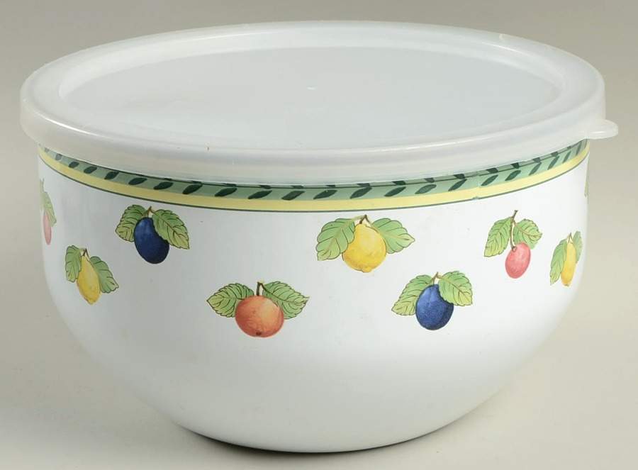 French Garden Fleurence 7" Metal Mixing Bowl & Plastic Lid by Villeroy & Boch-1