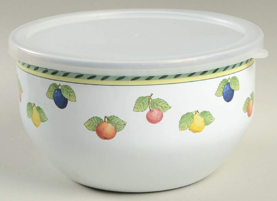 French Garden Fleurence 6" Metal Mixing Bowl & Plastic Lid by Villeroy & Boch-1