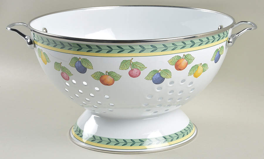 French Garden Fleurence 5 Quart Metal Colander by Villeroy & Boch-1