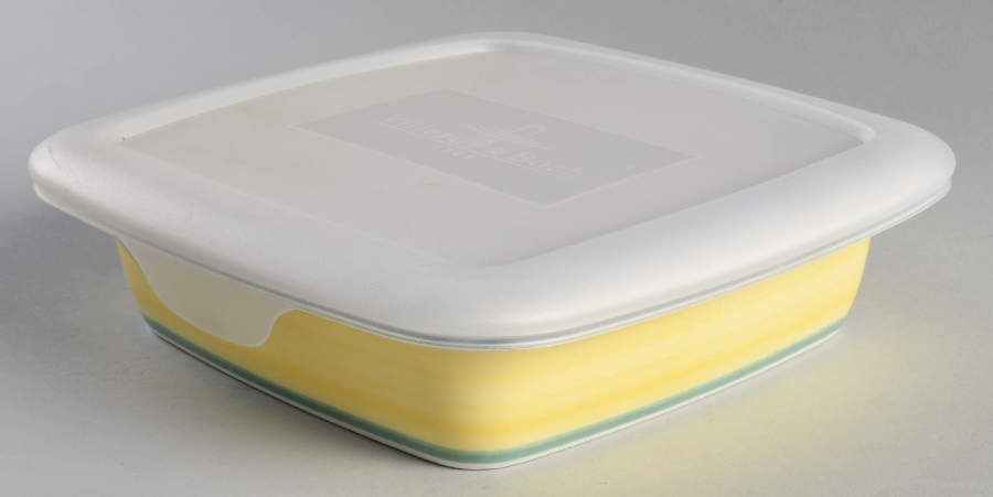 French Garden Fleurence 8" Square Baker & Plastic Lid by Villeroy & Boch-1