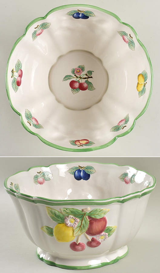 French Garden Fleurence 10" Large Salad Serving Bowl by Villeroy & Boch-1