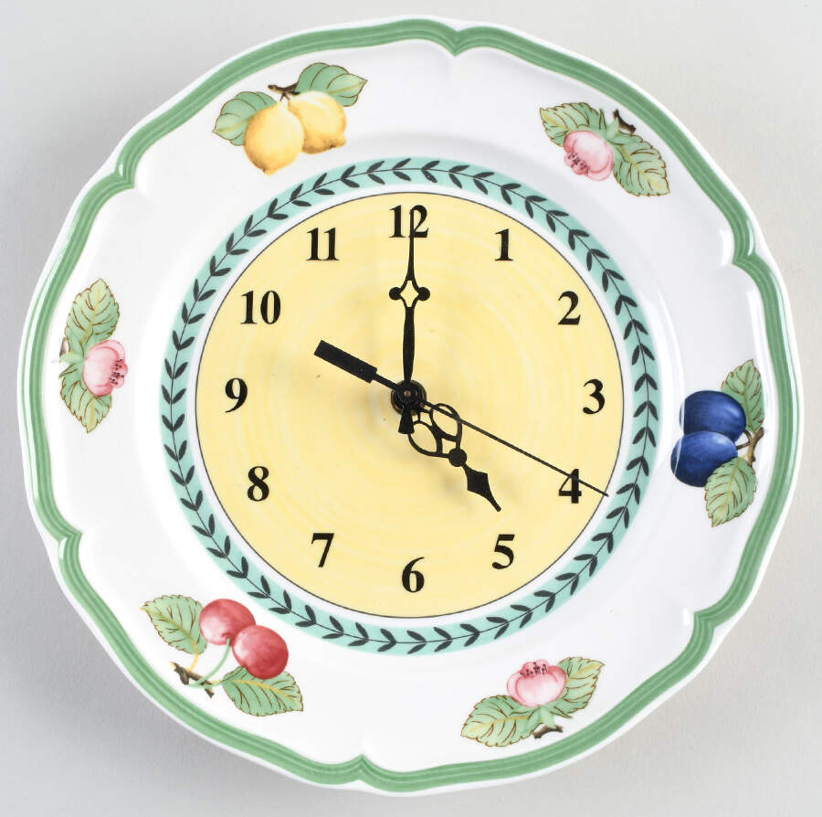 French Garden Fleurence Clock Plate by Villeroy & Boch-1