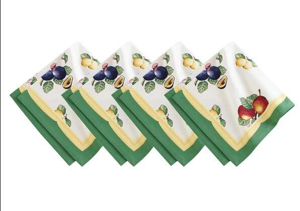 French Garden Fleurence Cloth Napkin - Set of 4 by Villeroy & Boch-1