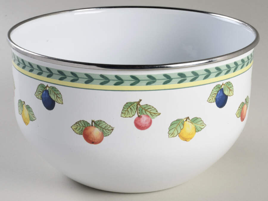 French Garden Fleurence 7" Metal Mixing Bowl by Villeroy & Boch-1