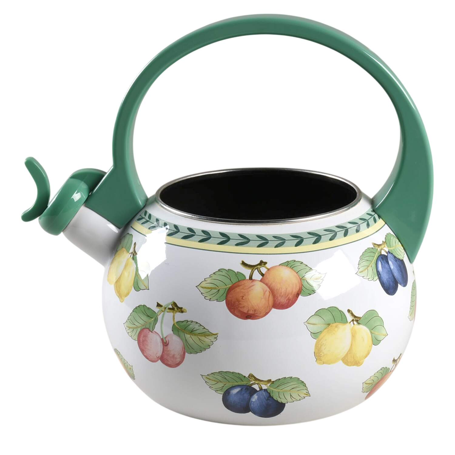 French Garden Fleurence Metal Whistler Kettle No Lid by Villeroy & Boch-1