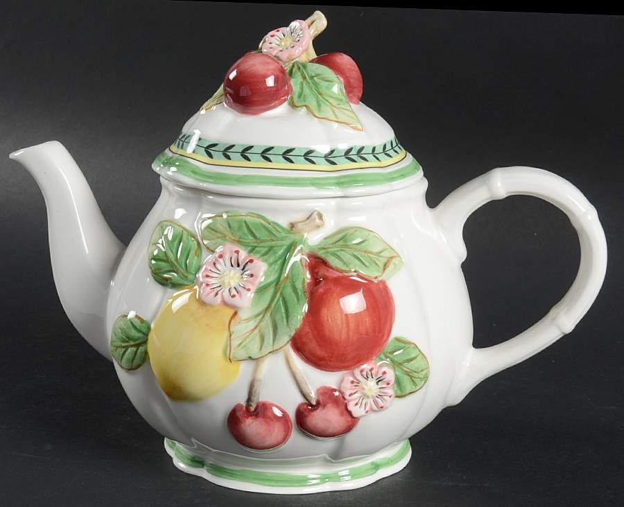 French Garden Fleurence Teapot & Lid by Villeroy & Boch-1