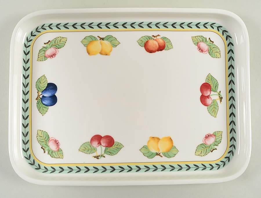 French Garden Fleurence 14" Rectangular Tray (AKA Lid for RB13) by Villeroy & Boch-1