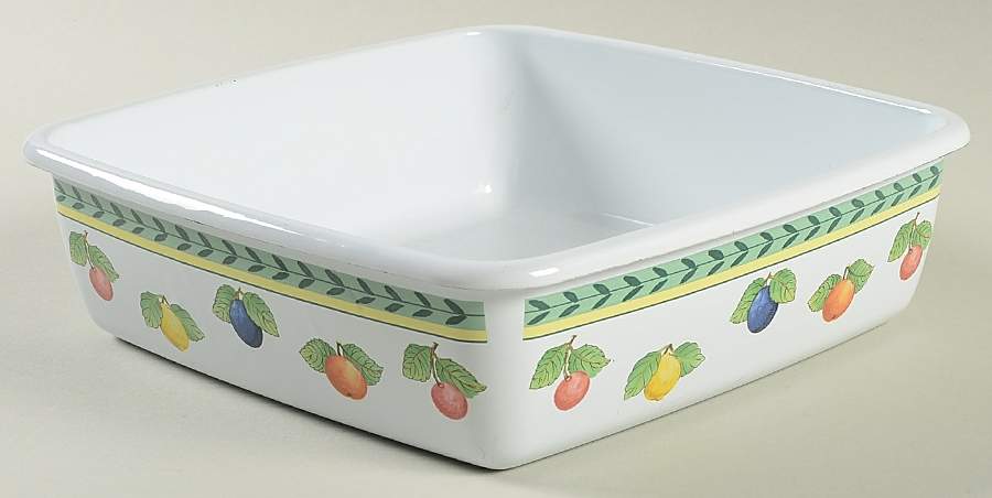 French Garden Fleurence 8" Metal Square Baker by Villeroy & Boch-1