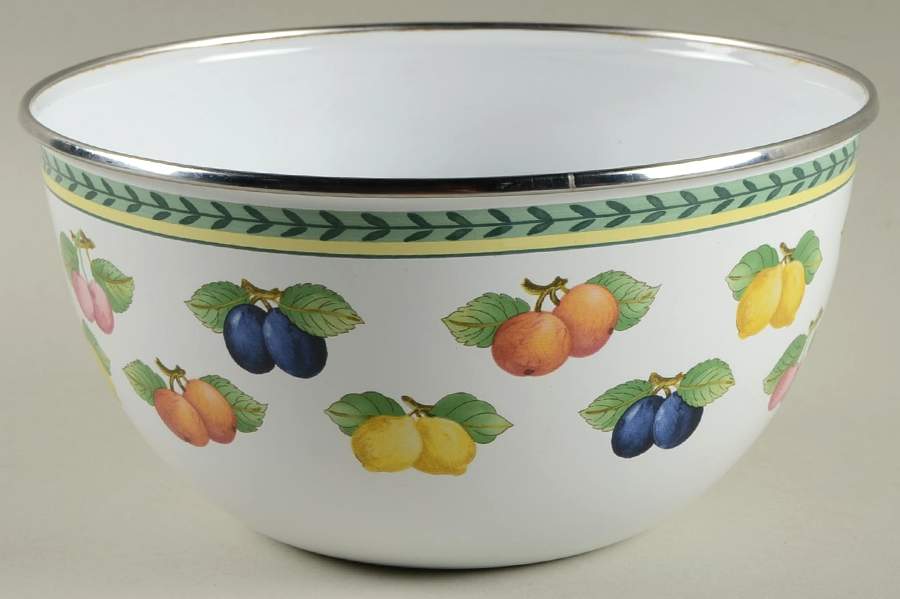 French Garden Fleurence 8" Metal Mixing Bowl by Villeroy & Boch-1