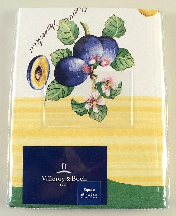 French Garden Fleurence 68" Square Tablecloth by Villeroy & Boch-1