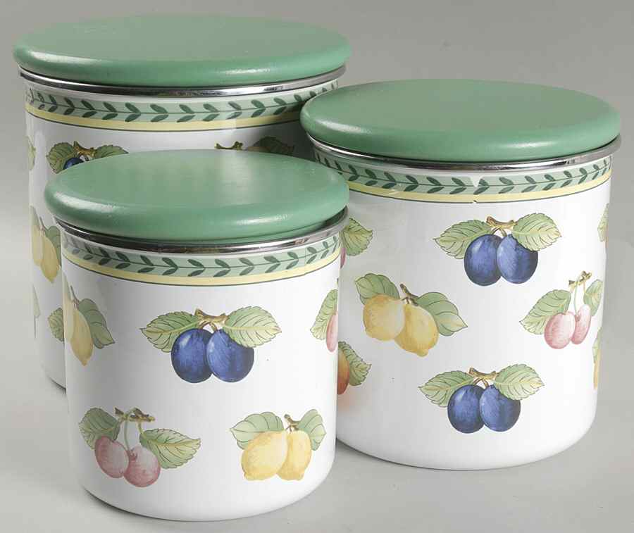 French Garden Fleurence (6 Piece) Metal Canister Set by Villeroy & Boch-1