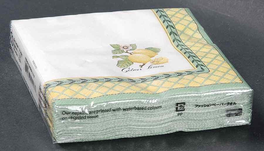 French Garden Fleurence Package of Paper Cocktail Napkins by Villeroy & Boch-1