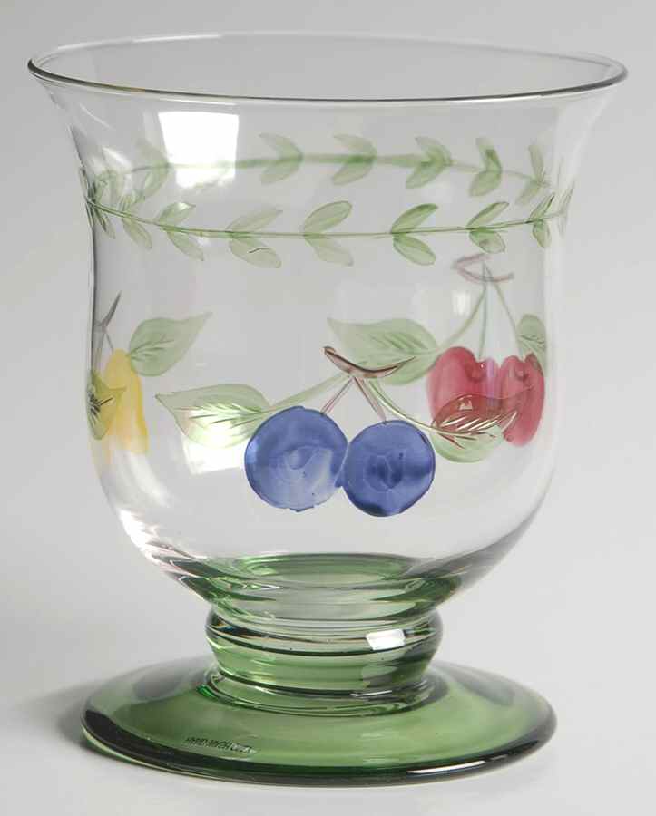 French Garden Fleurence Glassware Footed Tumbler by Villeroy & Boch-1