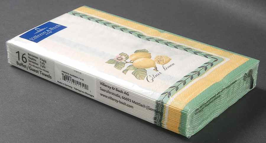 French Garden Fleurence Package of Paper Guest Towel Napkins by Villeroy & Boch-1