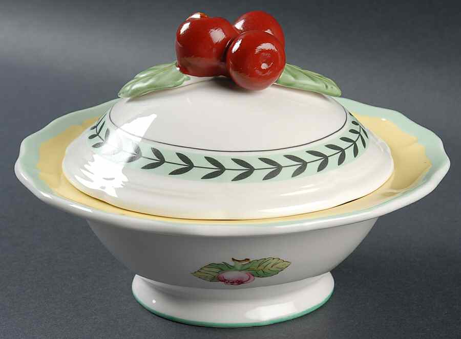 French Garden Fleurence 6" Candy Box with Lid by Villeroy & Boch-1