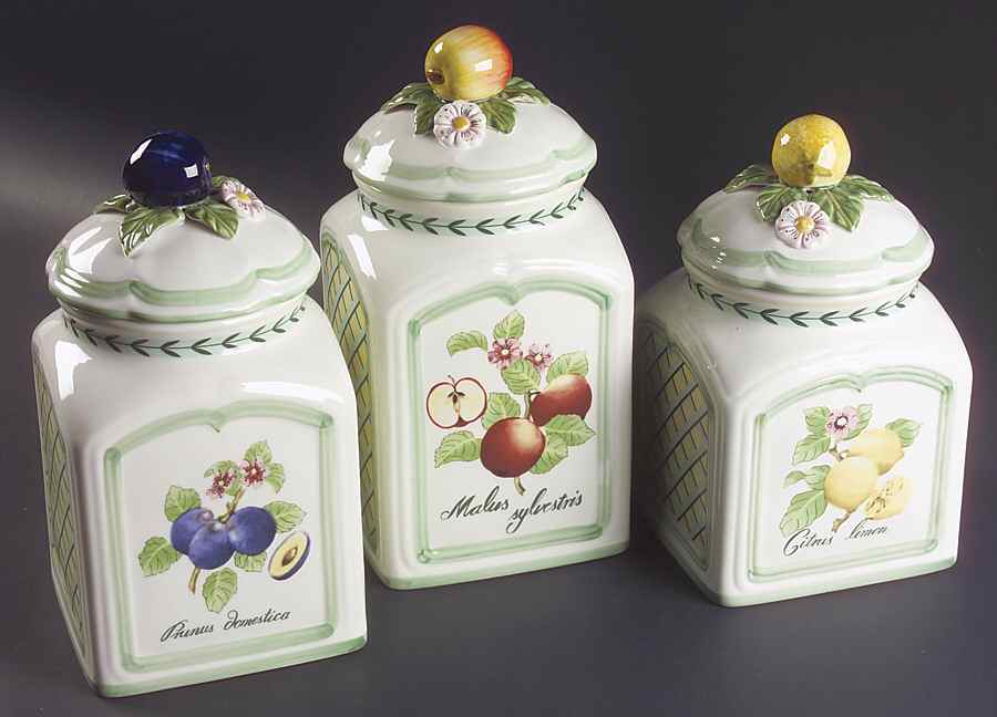 French Garden Fleurence (3 Piece) Canister Set (Box Set) by Villeroy & Boch-1
