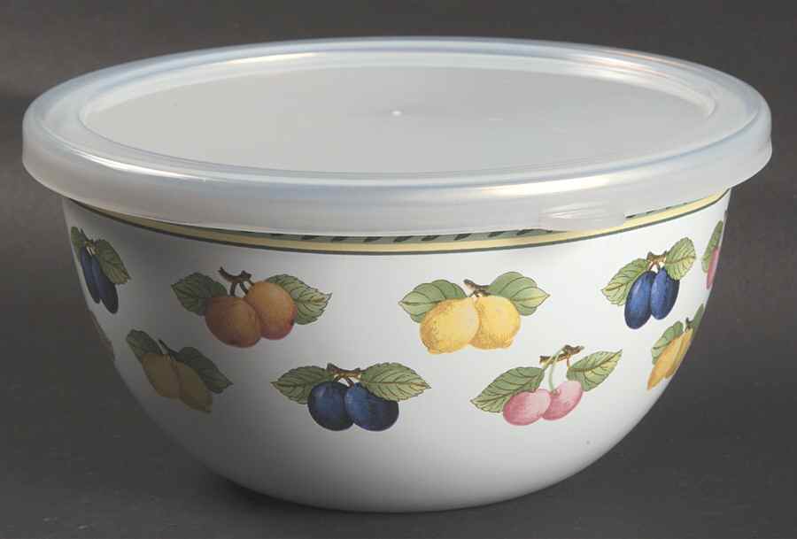 French Garden Fleurence 5" Metal Mixing Bowl & Plastic Lid by Villeroy & Boch-1