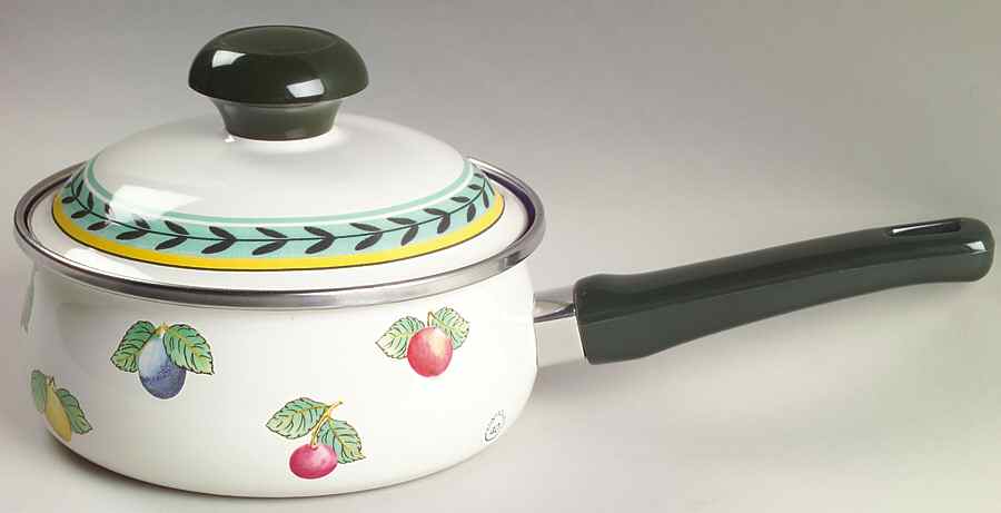 French Garden Fleurence 1.5 Quart Metal Covered Saucepan by Villeroy & Boch-1