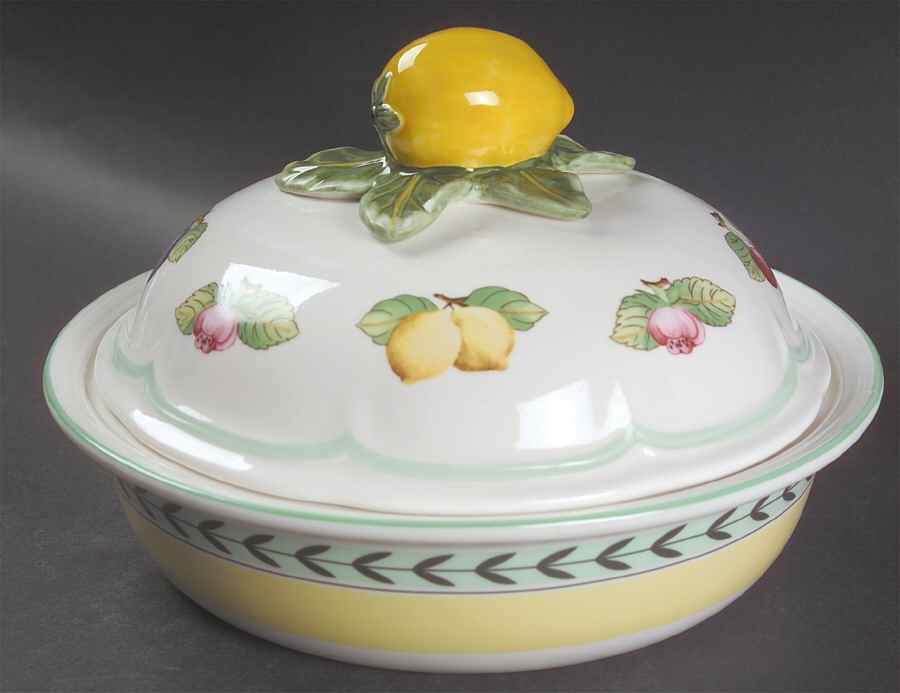 French Garden Fleurence 8" Flat Covered Bowl by Villeroy & Boch-1