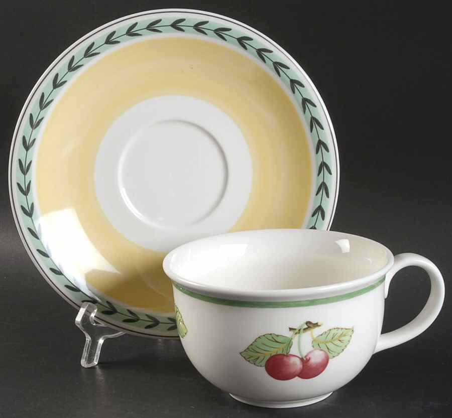 French Garden Fleurence Breakfast Cup & Saucer Set by Villeroy & Boch-1