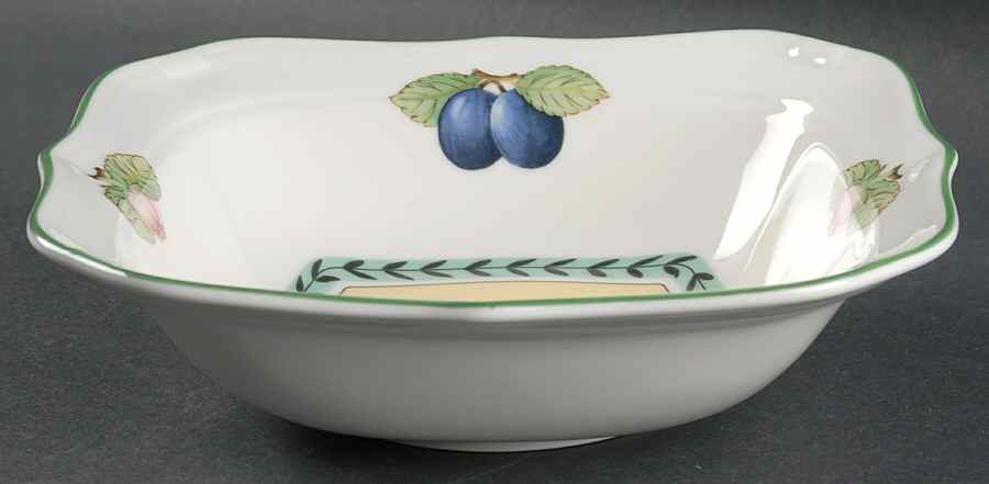 French Garden Fleurence 8" Individual Square Salad Bowl by Villeroy & Boch-1