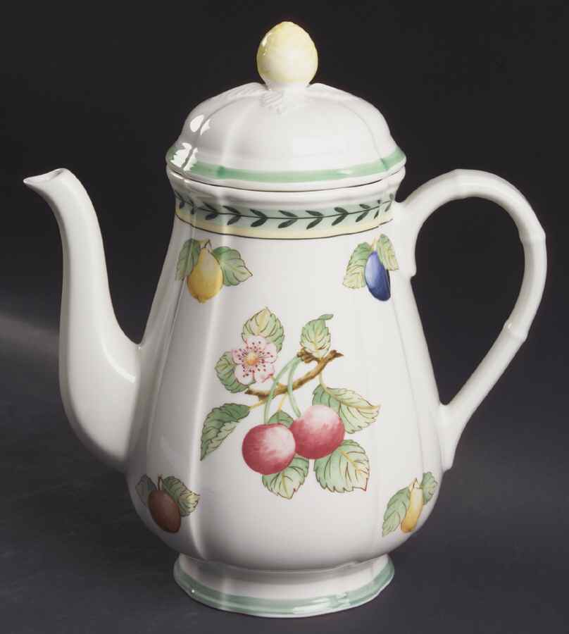 French Garden Fleurence Coffee Pot & Lid by Villeroy & Boch-1