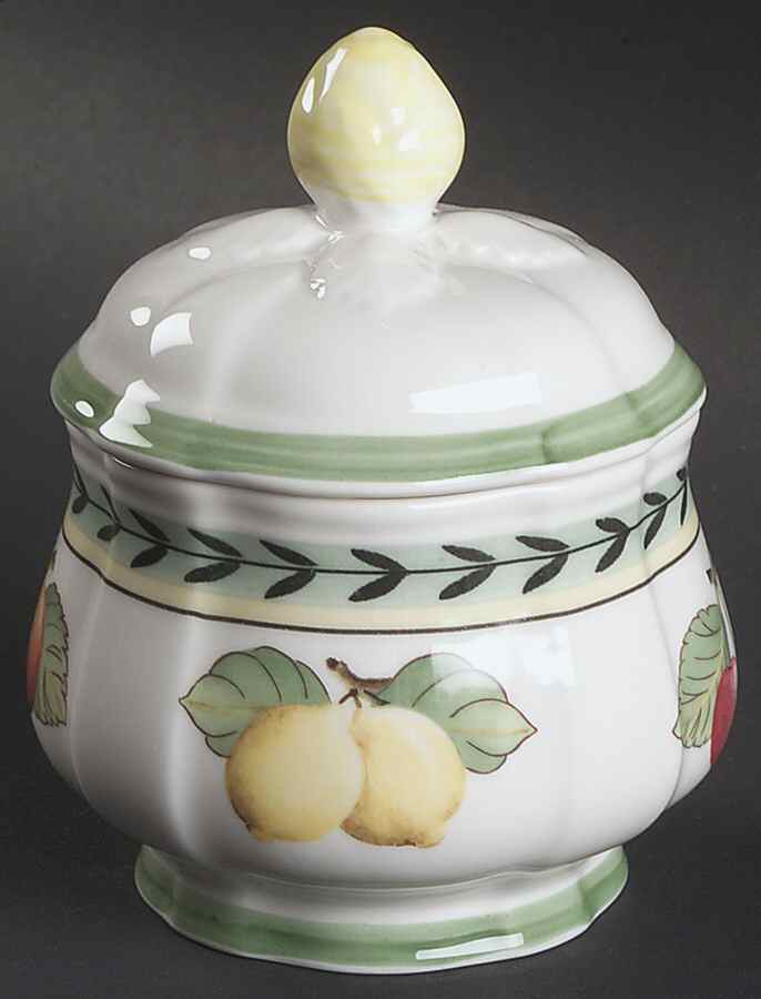 French Garden Fleurence Sugar Bowl & Lid by Villeroy & Boch-1