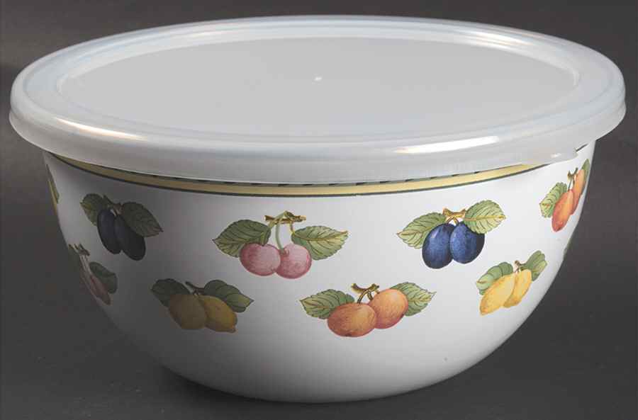 French Garden Fleurence 6" Metal Mixing Bowl & Plastic Lid by Villeroy & Boch-1