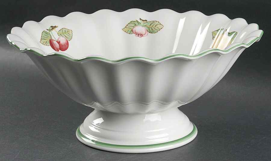French Garden Fleurence Large Footed Fruit Bowl by Villeroy & Boch-1