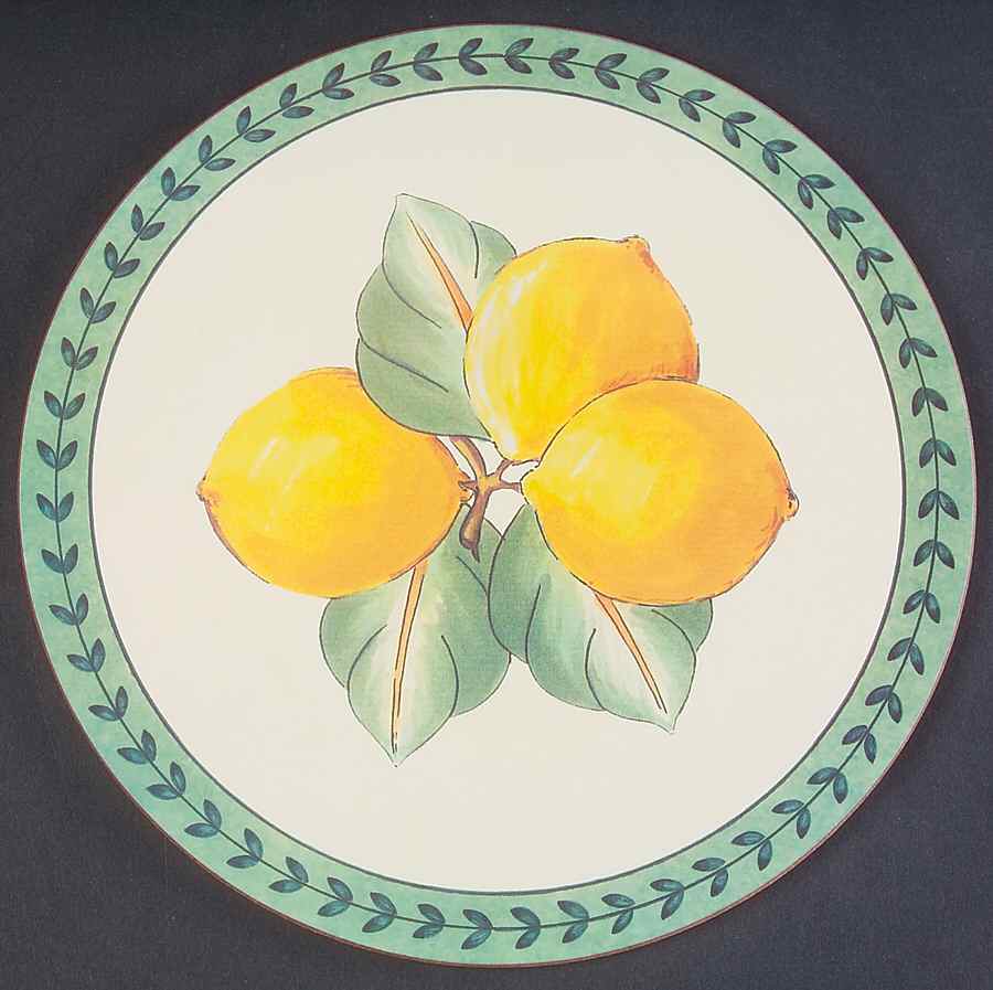 French Garden Fleurence Round Cork Back Trivet by Villeroy & Boch-1